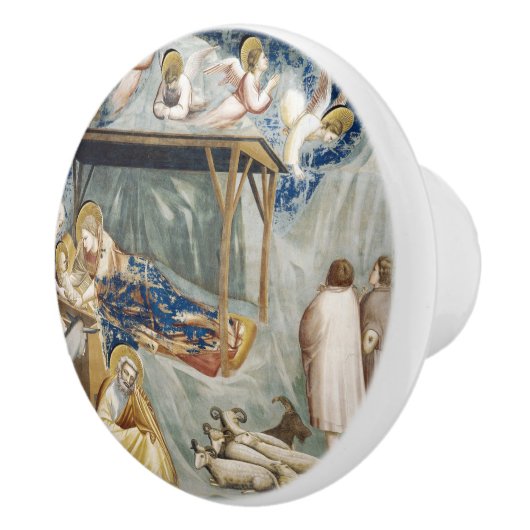 Navitity (Geburt Jesu Christi) (von Giotto) Keramikknauf (Rechts)