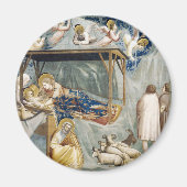 Navitity (Geburt Jesu Christi) (von Giotto) Magnet (Vorne)