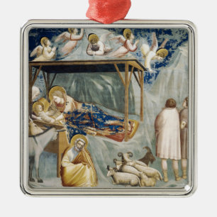 Navitity (Geburt Jesu Christi) (von Giotto) Ornament Aus Metall