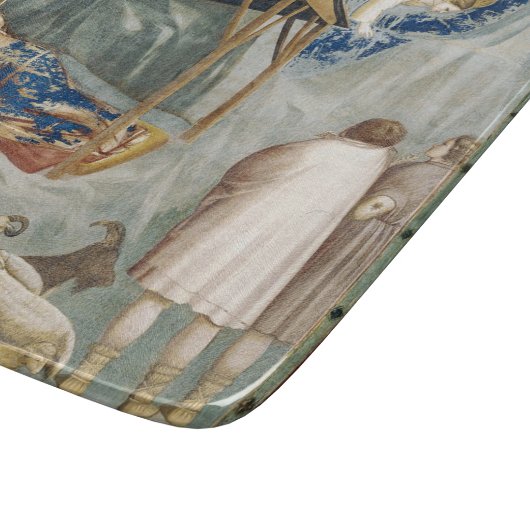 Navitity (Geburt Jesu Christi) (von Giotto) Schneidebrett (Ecke)