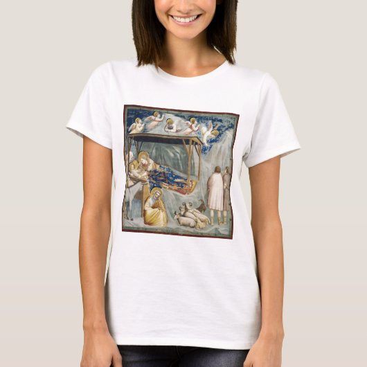 Navitity (Geburt Jesu Christi) (von Giotto) T-Shirt (Vorderseite)