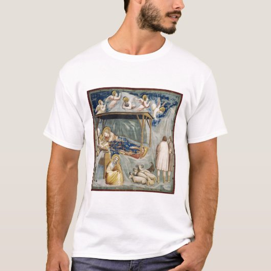 Navitity (Geburt Jesu Christi) (von Giotto) T-Shirt (Vorderseite)