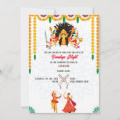 Navratri Dandiya Night Event Einladung (Vorderseite)