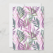 Navratri Durga Puja Celebration Blumenfarben Einladung (Rückseite)