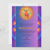 Navratri Durga Puja Celebration Chakra Mandala Einladung (Vorderseite)