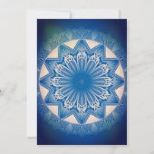 Navratri Durga Puja Celebration Chakra Mandala Einladung (Rückseite)