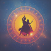 Navratri - Ein Festival der Hingabe und des Tanzes Aufkleber (Vorderseite)