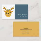 NAVRE OCHRE NIEDLICH SANDI DEER KLEINEN EXPLORER N VISITENKARTE (Vorne/Hinten)