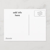 Navty and blue REFERRAL YOU POSTCARD Ankündigungspostkarte (Rückseite)