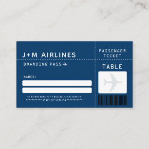 NAVUE Boarding Pass Escort/Sitzkarte Platzkarte