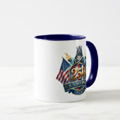 Navy 250th Anniversary Coffee Mug Tasse (VorderseiteRechts)