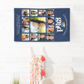 Navy Abschluss K-12 Foto Collage Bold modern Banner (Insitu)