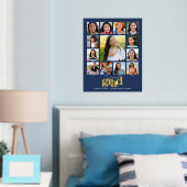 Navy Abschluss K-12 FotoCollage Bold Real Gold Foliendrucke (In Situ (Schlafzimmer))
