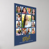 Navy Abschluss K-12 FotoCollage Bold Real Gold Foliendrucke (Ablage )