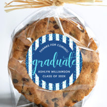Navy Abschluss Turquoise Glitzer Confetti Script