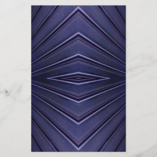 Navy Abstrakt Pattern Briefpapier