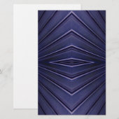 Navy Abstrakt Pattern Briefpapier (Vorne/Hinten)