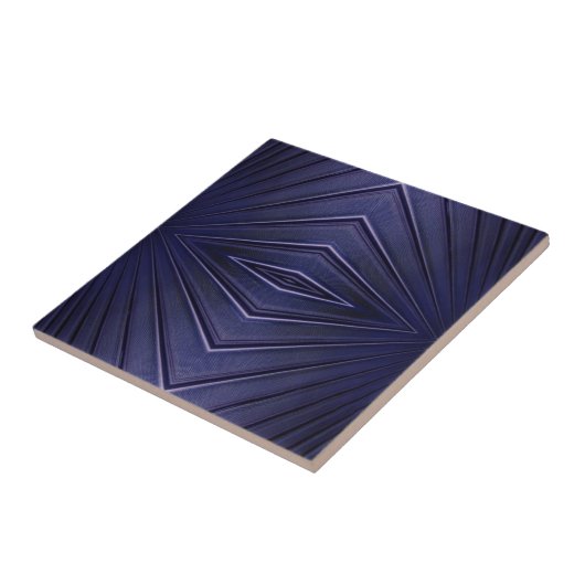 Navy Abstrakt Pattern Fliese (Seite)