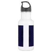 Navy Abstrakt Pattern Trinkflasche (Rückseite)