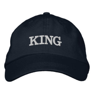 Navy Adjustable Hat mit kühlem KING Atemberaubend  Bestickte Baseballkappe