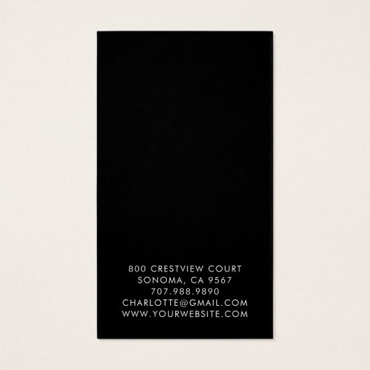 Navy Agate Gold Glitzer Earring Display Card (Rückseite)