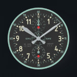 NAVY Aircraft Clock imitation Runde Wanduhr<br><div class="desc">U.S. NAVY A-10 Aircraft Clock imitation</div>