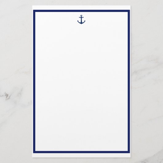 Navy Anchor Briefpapier (Vorderseite)