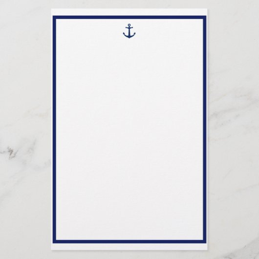 Navy Anchor Briefpapier (Vorderseite)