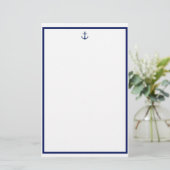 Navy Anchor Briefpapier (Stehend Vorderseite)