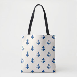 Navy Anchor Hund Tovel Bag Tasche