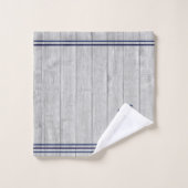 Navy Anchor Rope Nautical Bat Badhandtuch Set (Waschlappen)