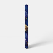 Navy and Gold Botanical Leaf Pattern Samsung Galaxy Hülle (Linke Seite)