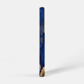 Navy and Gold Botanical Leaf Pattern Samsung Galaxy Hülle (Rechte Seite)