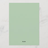 Navy and Mint Doodle Rattle and Bow Baby Shower Einladung (Rückseite)