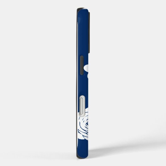 navy and white iphone case (Rückseite / Rechts)
