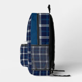 Navy and white Tartan Plaid Penn State Bedruckter Rucksack (Rechts)