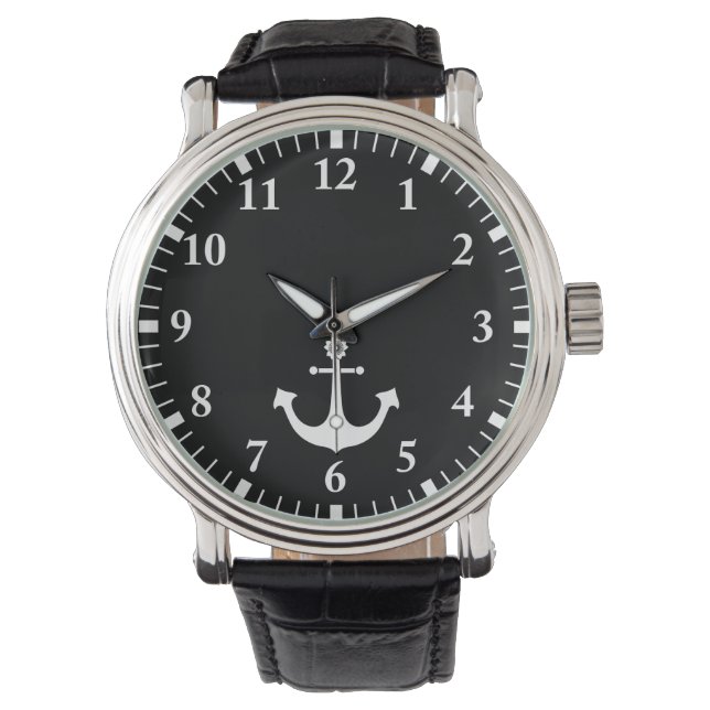 Navy-Anker Armbanduhr (Vorderseite)