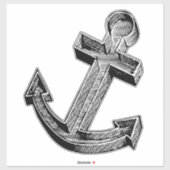 Navy-Anker Aufkleber (Blatt)