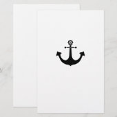 Navy-Anker Briefpapier (Vorne/Hinten)