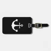 Navy-Anker Gepäckanhänger (Vorderseite horizontal)