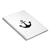 Navy-Anker Notizblock (Rechte Seite)