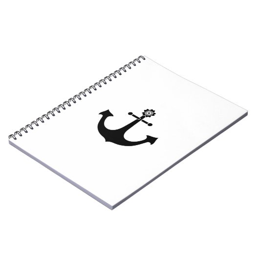 Navy-Anker Notizblock (Linke Seite)