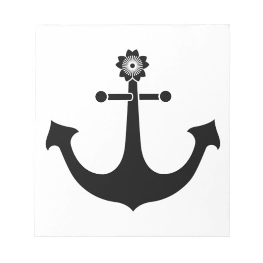 Navy-Anker Notizblock (Vorderseite)