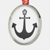 Navy-Anker Ornament Aus Metall (Links)