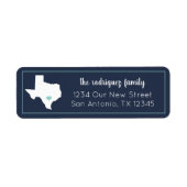 Navy & Aqua Zuhause Sweet Zuhause - Texas Moving (Vorne)
