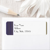 Navy Art Deco Posh Wedding Label (Insitu)