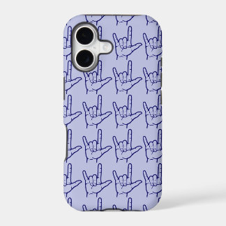 Navy ASL I Liebe Sie benutzerdefiniert Fall