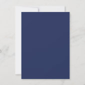 Navy Azulejo | Spanische Details zur Hochzeit Einladung (Rückseite)