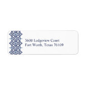 Navy Azulejo | Spanisches Muster V2 (Vorne)