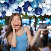 Navy & Baby Blue Chalkboard Abschluss Geschenkboxe Geschenkschachtel